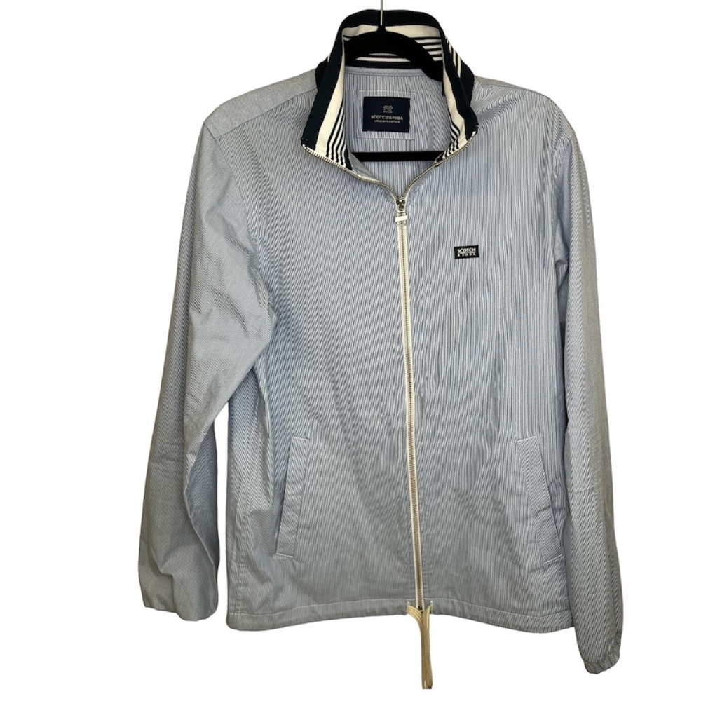 Scotch & Soda Mens Blue Lightweight Jacket